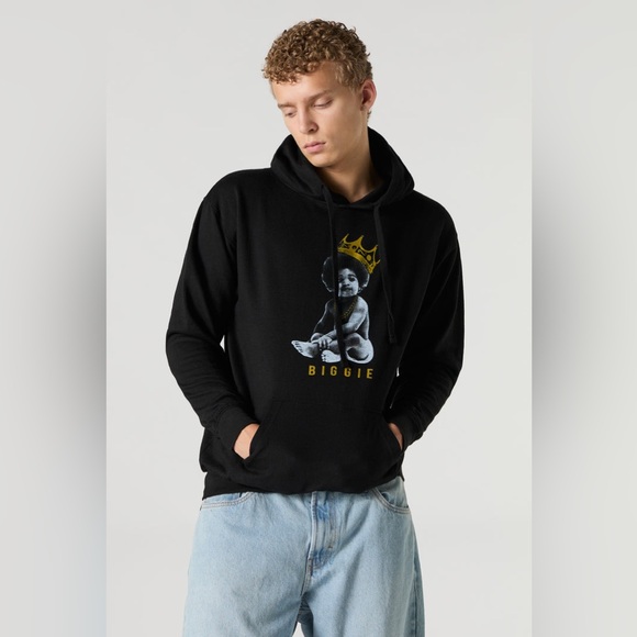 URBAN PLANET || Biggie Smalls Graphic Fleece Hoodie Size XL - Picture 1 of 8